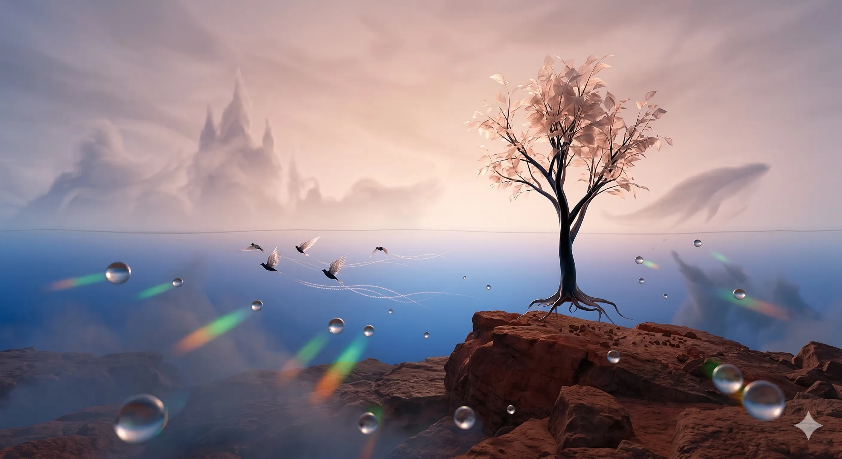 The first light was not a burst, but a breath.